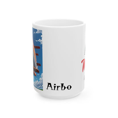 Matiby Airbo Ceramic Mug, (11oz, 15oz)