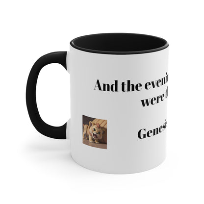 Bible Speaks Gen 1:23 Accent Mug, 11oz