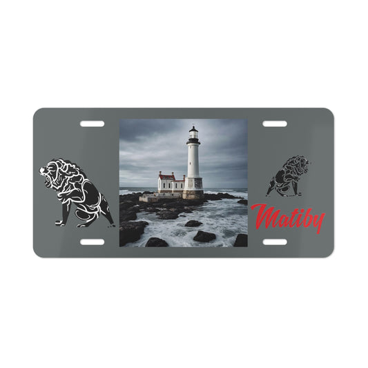 Matiby Dark Grey Vanity Plate