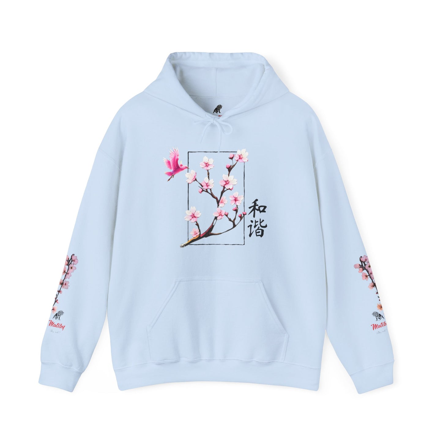 Japanese Cherry Blossom Unisex Heavy Blend™ Hooded Sweatshirt