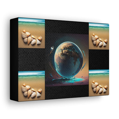 Matiby Worlds Black Canvas Gallery Wraps