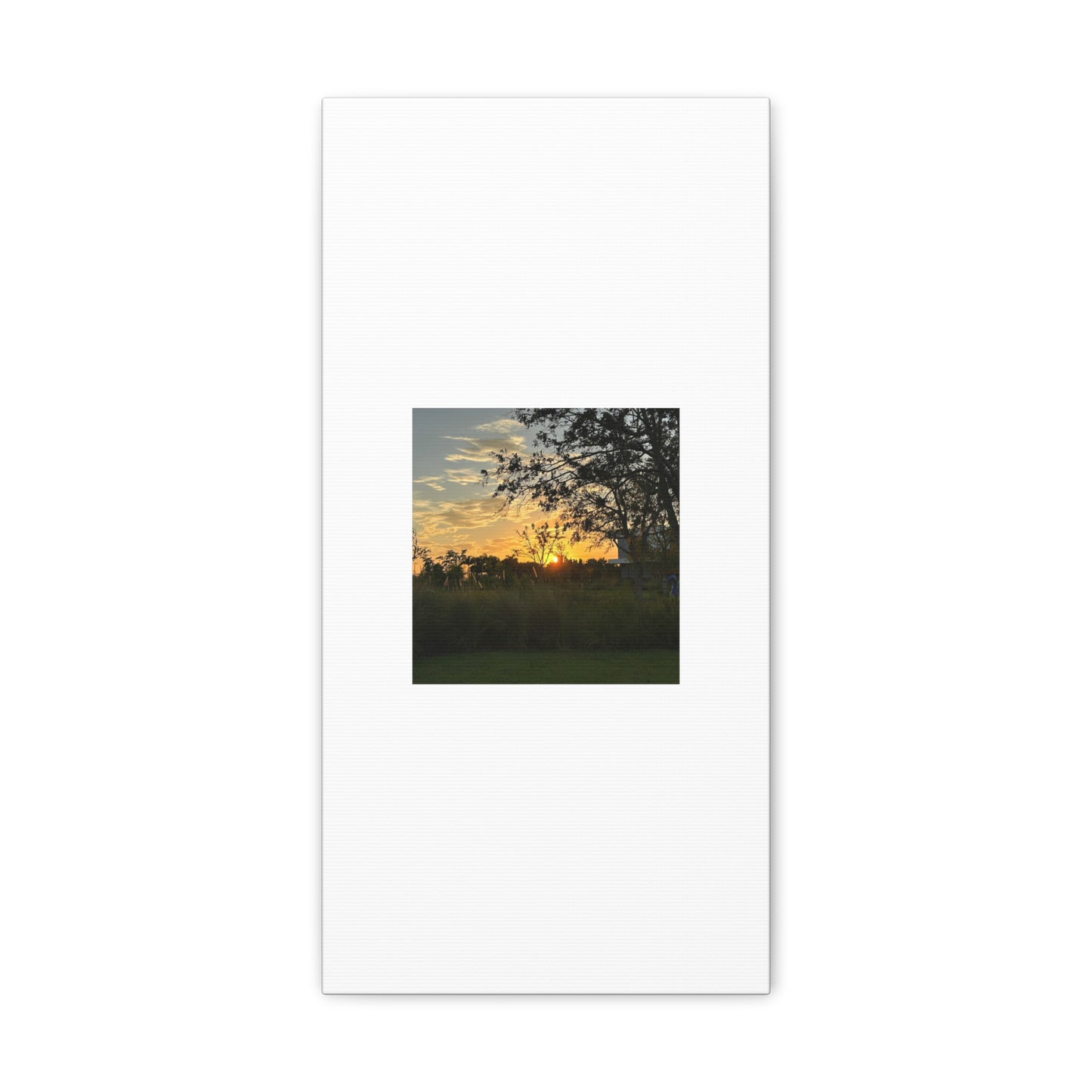 Sunset White Canvas Gallery Wraps