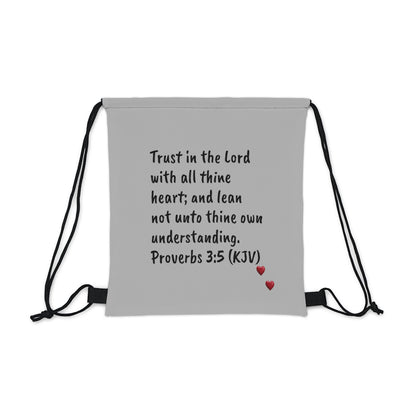 Bible Speaks Outdoor Drawstring Light Grey