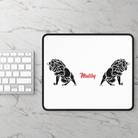 Matiby White Gaming Mouse Pad