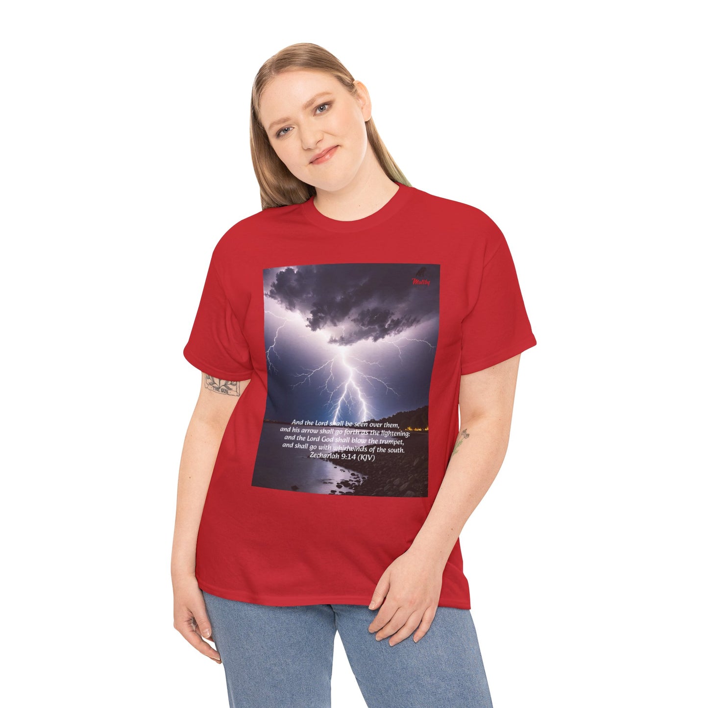 Lightning Style God's Arrow Unisex Heavy Cotton Tee