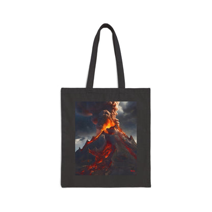 Volcano Cotton Canvas Tote Bag