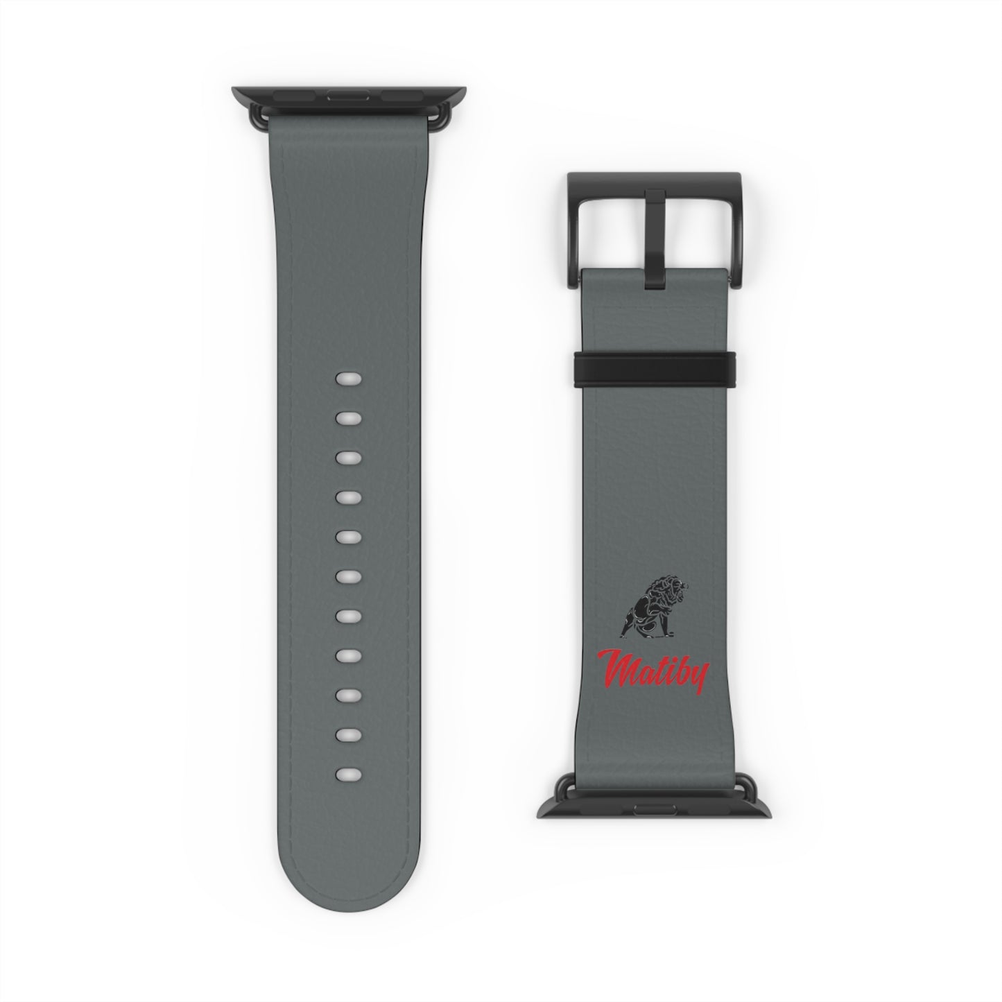 Matiby Dark Grey Watch Band