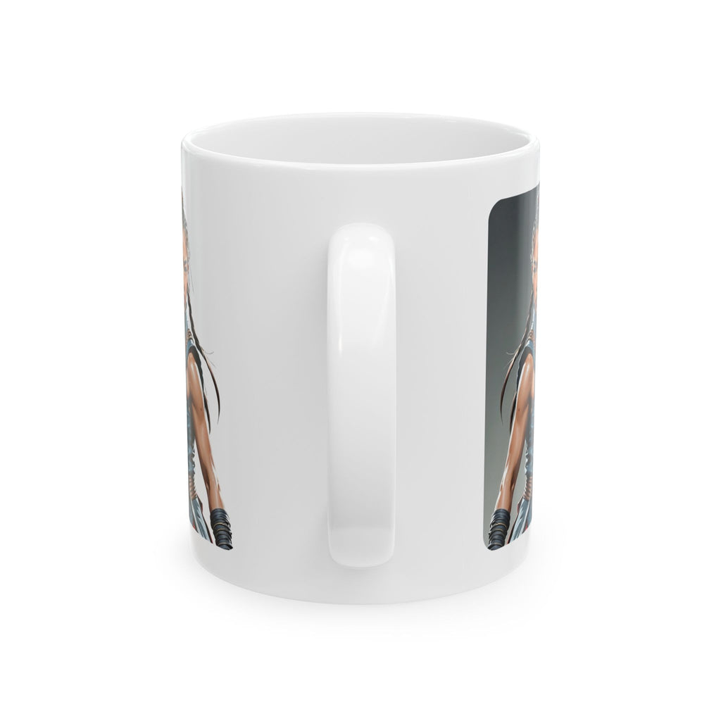 Gentle Woman of Valor #20 White Ceramic Mug - Fearfully & Wonderfully Made Tribute Cup (11oz/15oz)