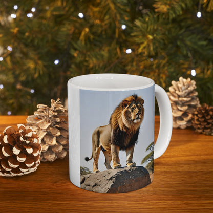 Matiby Lion Ceramic Mug, 11oz