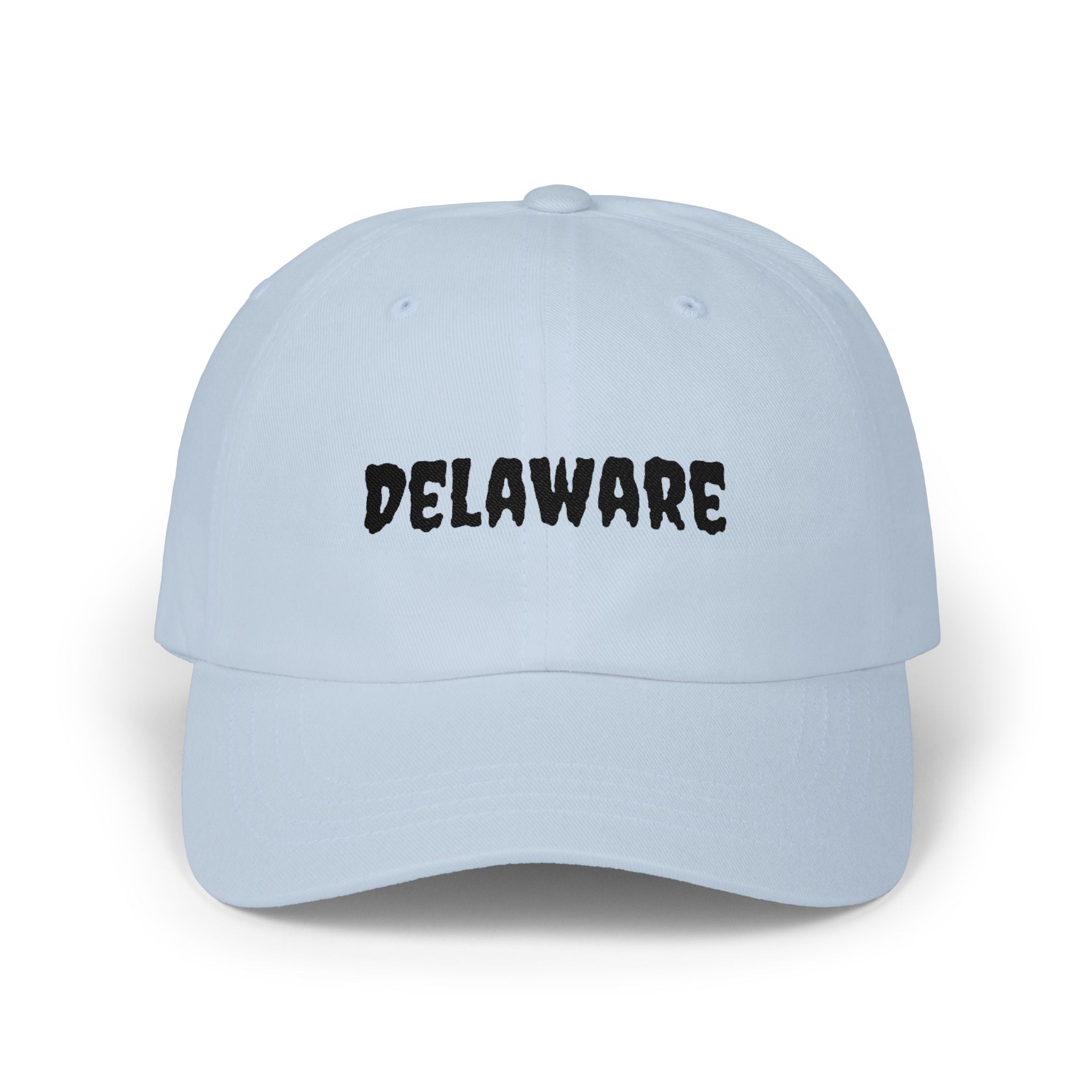Delaware United States of America Black Embroidered Classic Dad Cap | DE 1st USA Baseball Hat