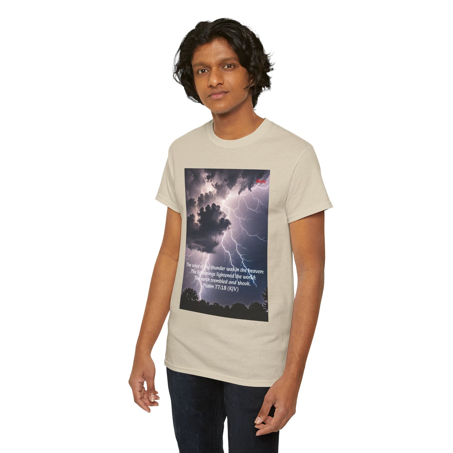 Lightning Style Thunder Unisex Heavy Cotton Tee