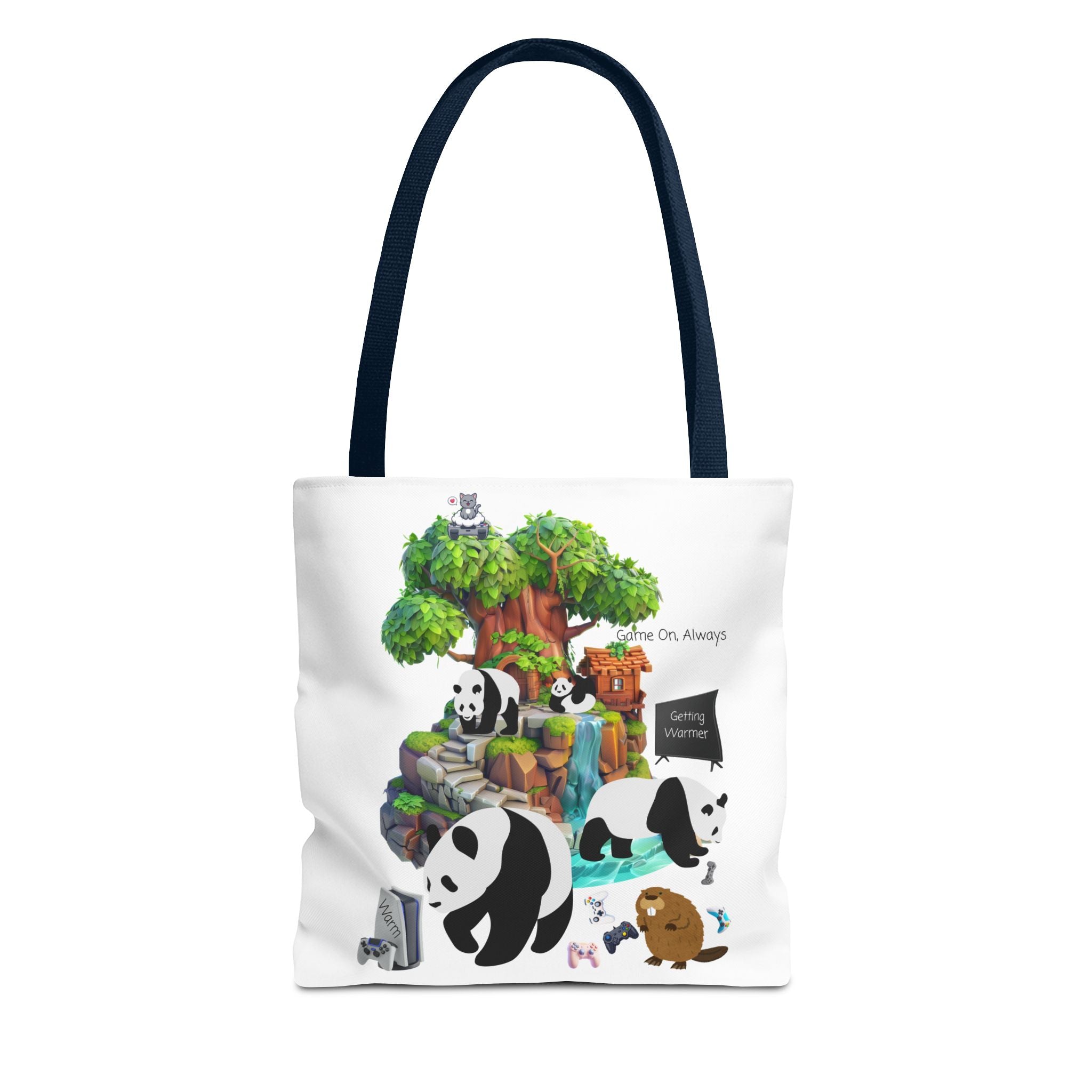 Game On, Always In a Woodland Treehouse Tote Bag | Sleep Is Optional, Gaming Is Not