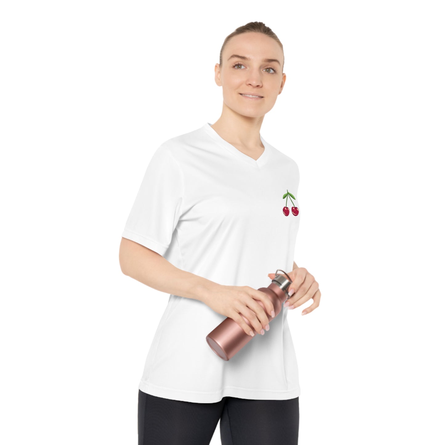 Women's Performance Cherry V-Neck T-Shirt