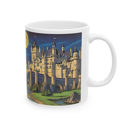 Artzy Castle Ceramic Mug, 11oz