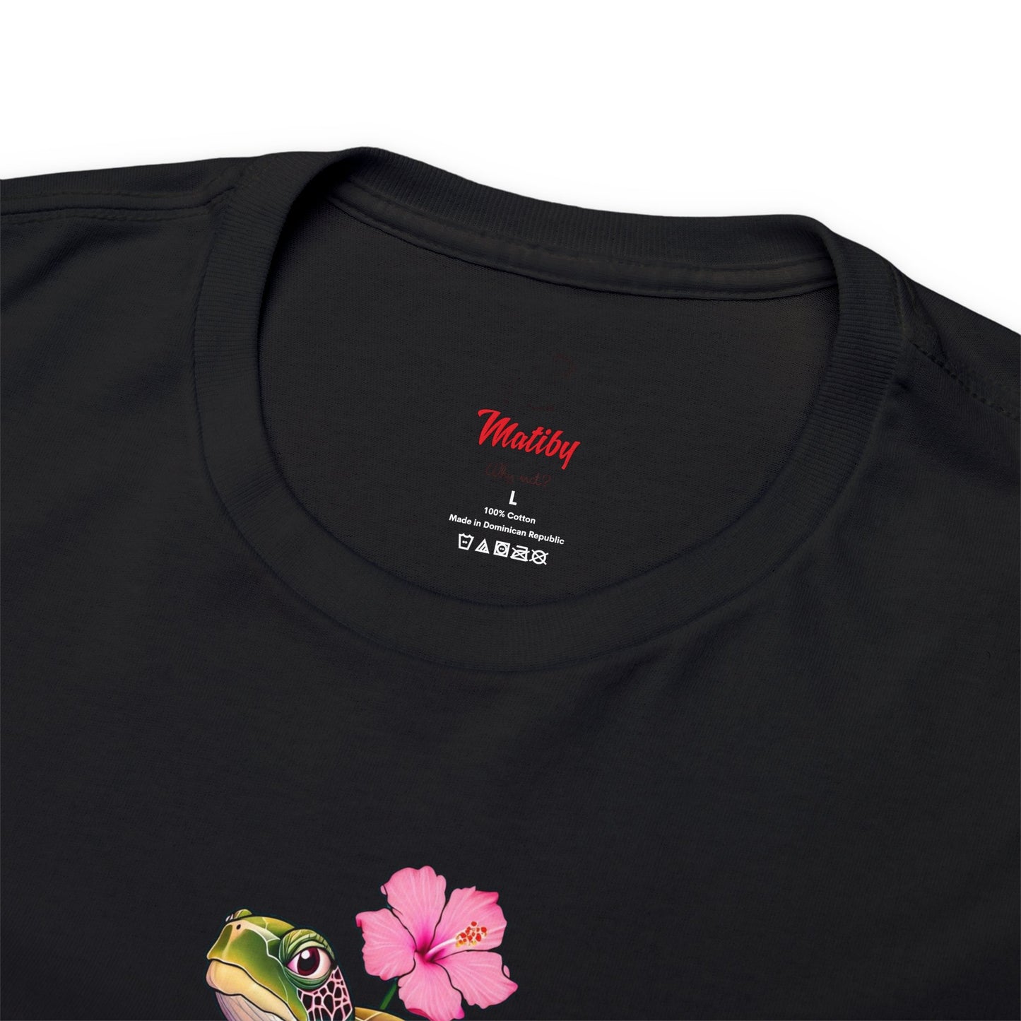 Turtle Flower Unisex Heavy Cotton Tee