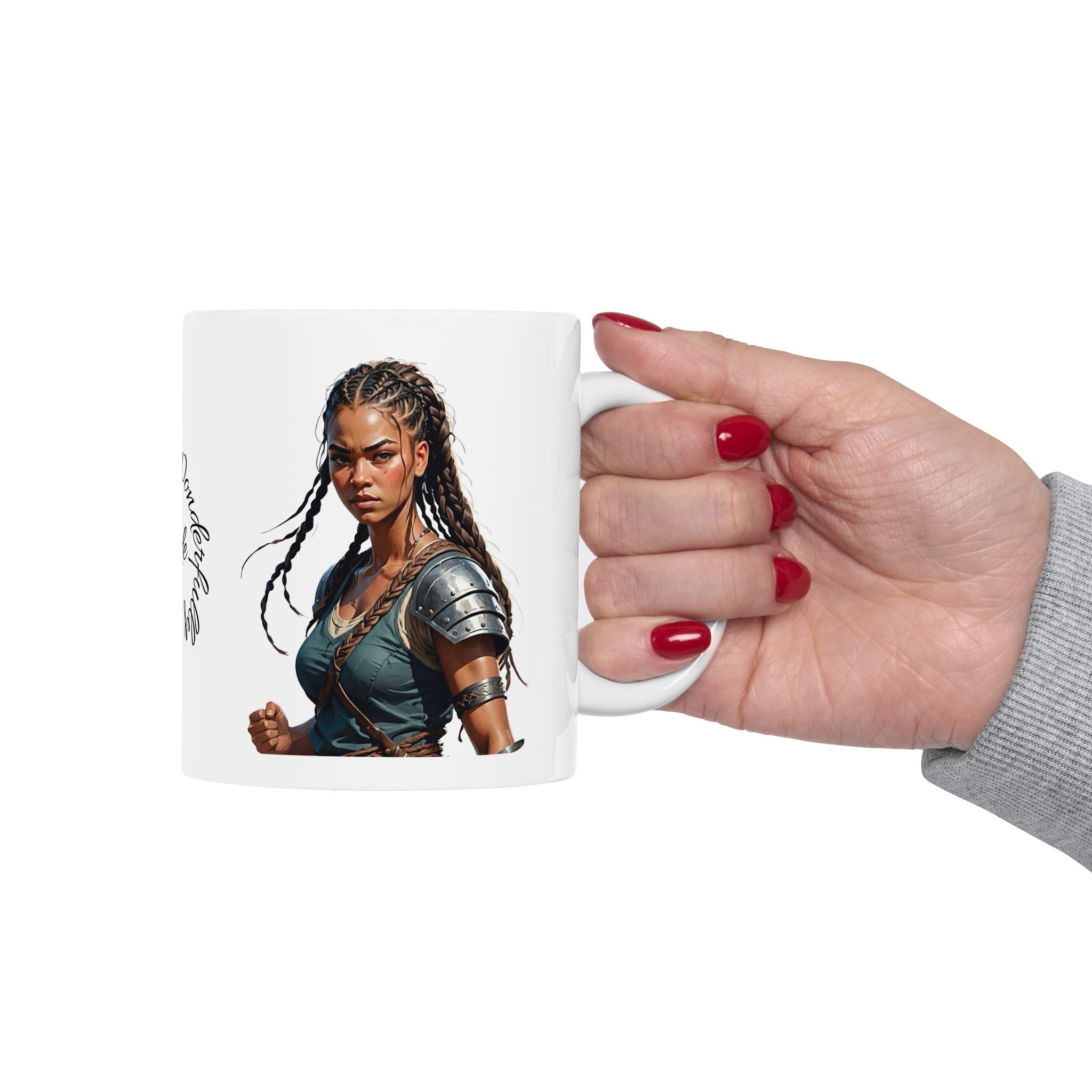 Gentle Woman of Valor #21 White Ceramic Mug - Fearfully & Wonderfully Made Tribute Cup (11oz/15oz)