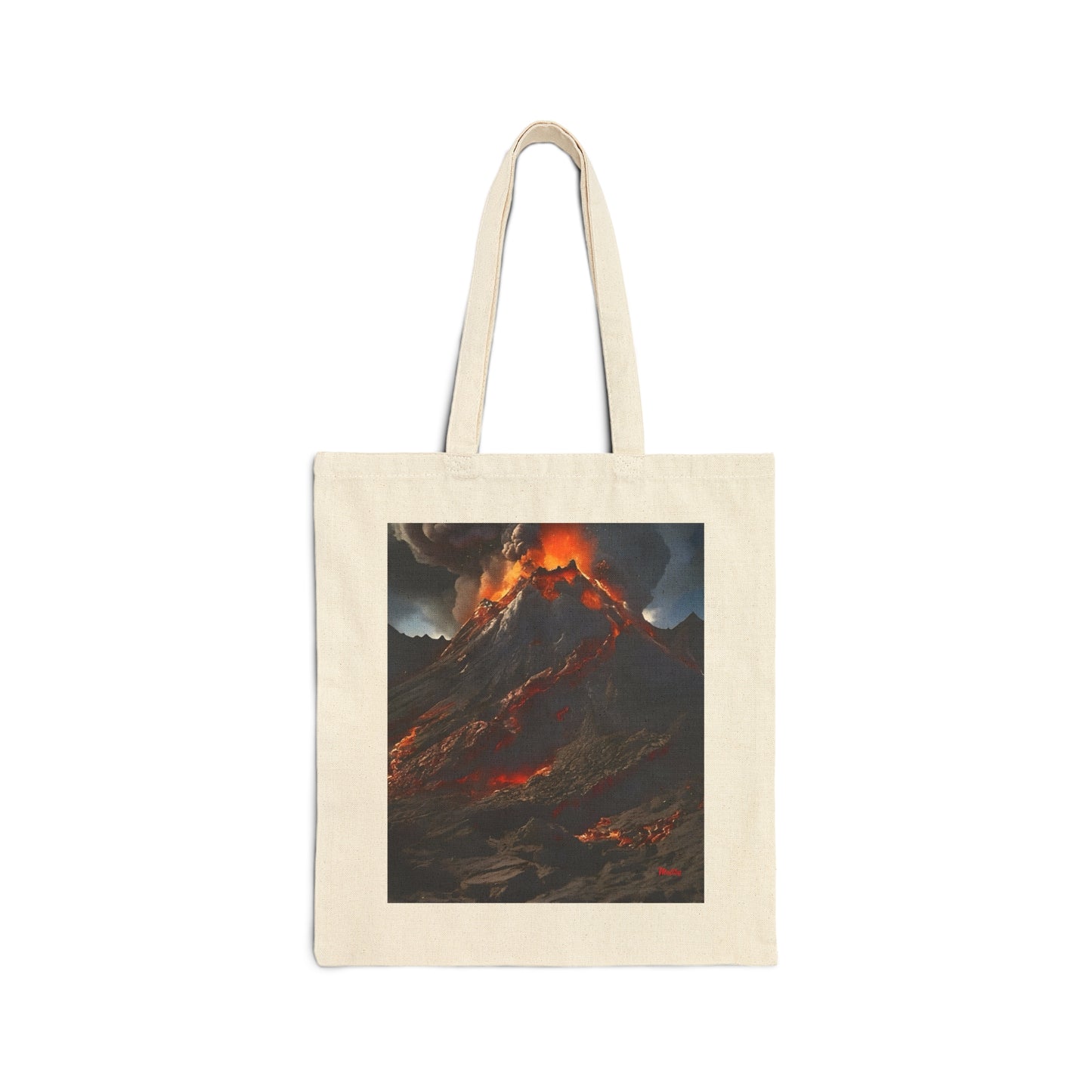 Volcano Cotton Canvas Tote Bag