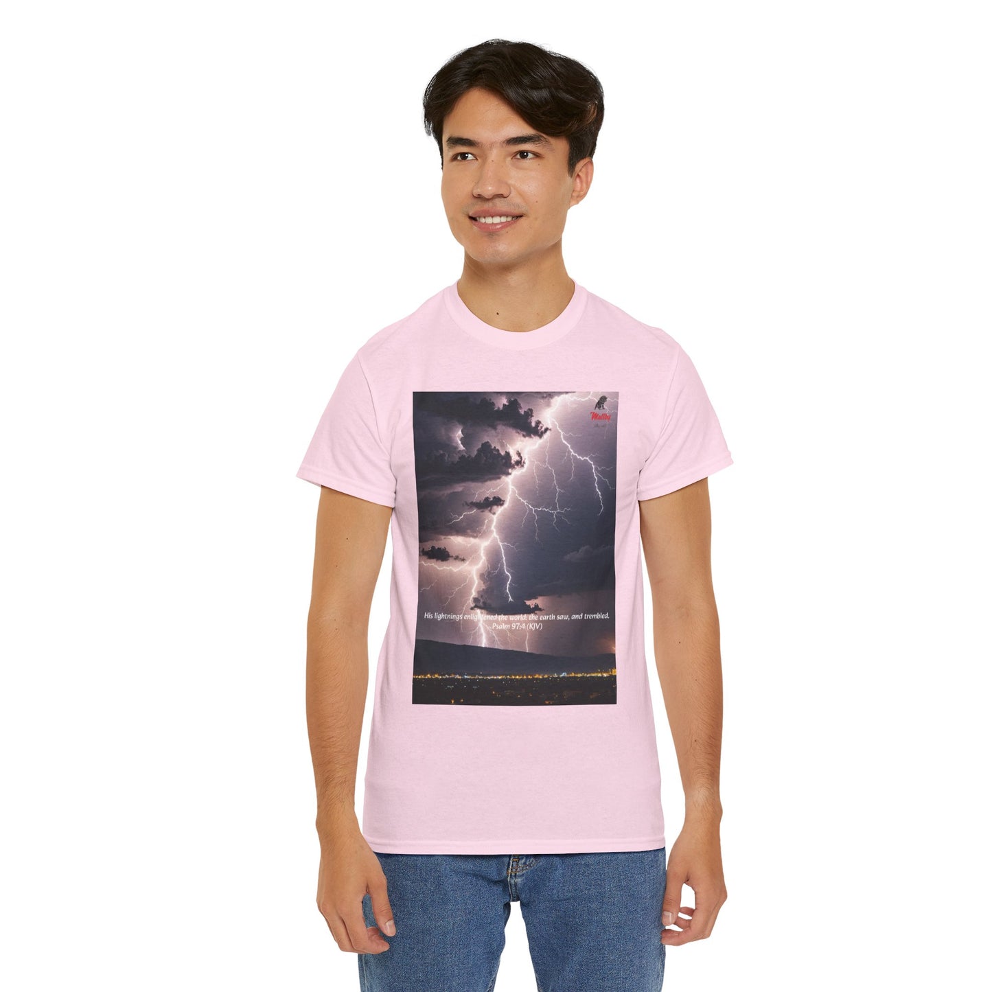 Lightning Style Earth Trembled Unisex Heavy Cotton Tee