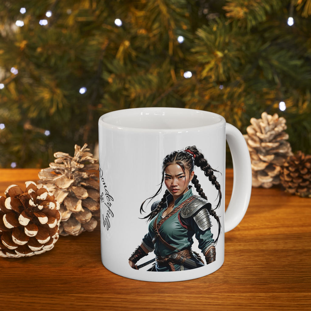 Gentle Woman of Valor #19 White Ceramic Mug - Fearfully & Wonderfully Made Tribute Cup (11oz/15oz)