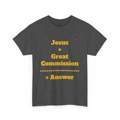 Jesus+Great Commission Unisex Heavy Cotton Tee