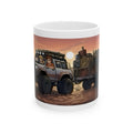 Adventure 4x4 Trucks #32, Young Couples On The Move White Ceramic Mug — Find Your Path To The Essentials Cup (11oz & 15oz)