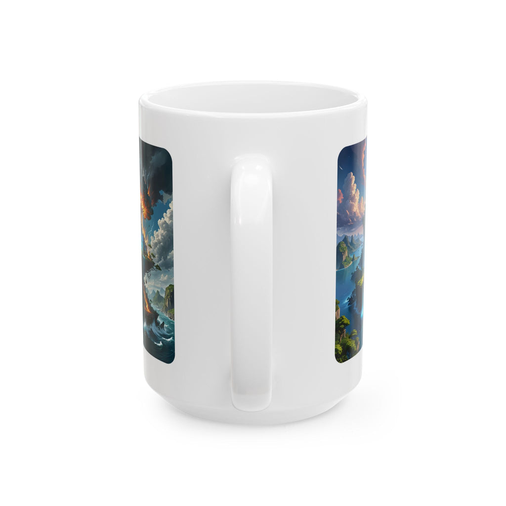 Contrast & Perspective #1 White Ceramic Mug — Time & Chance Daily Cup (11oz, 15oz)