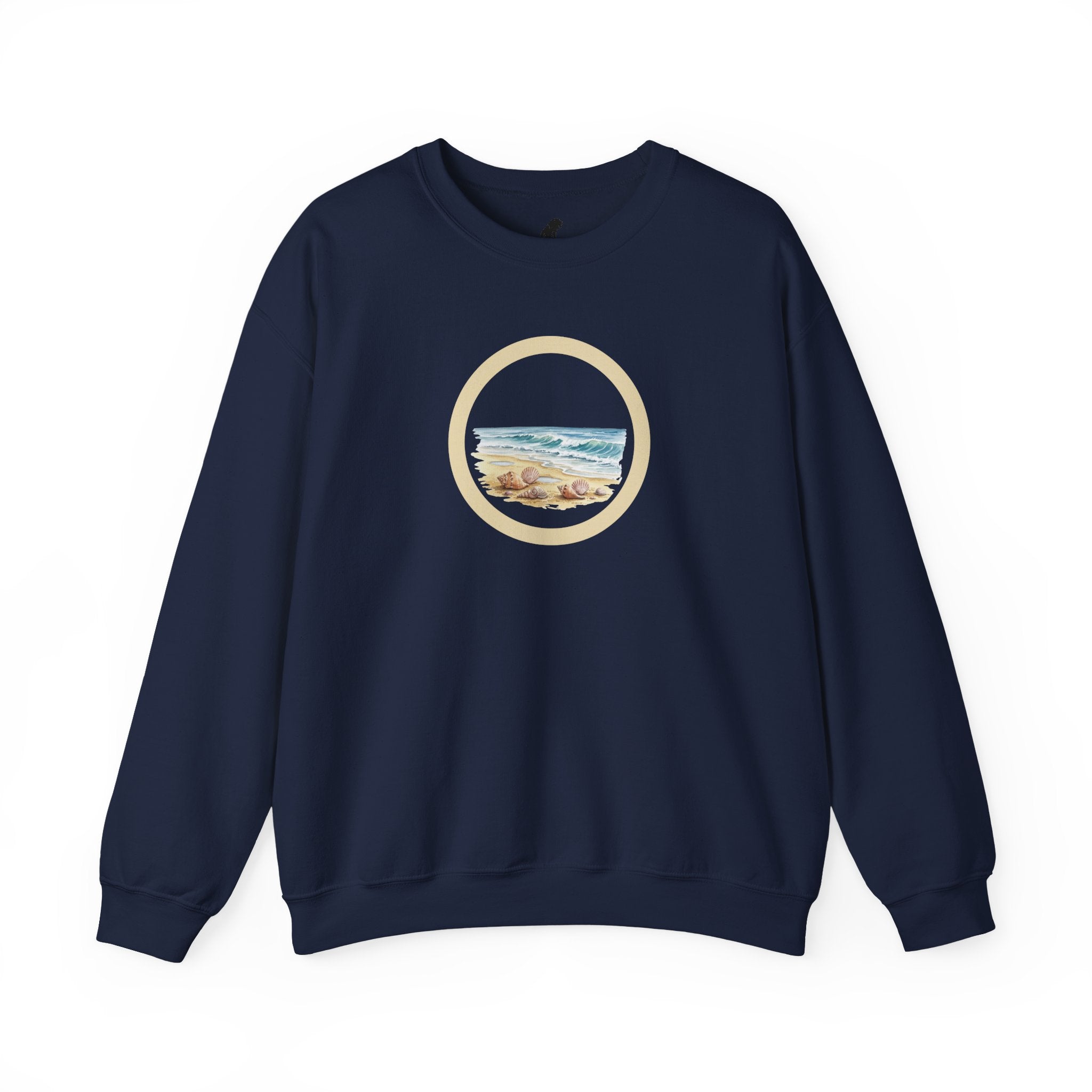 Beach Circle Crewneck Sweatshirt — Coastal Sunset Sweater