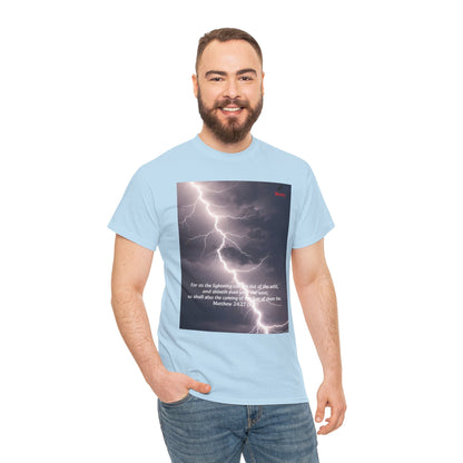 Lightning Style East West Unisex Heavy Cotton Tee