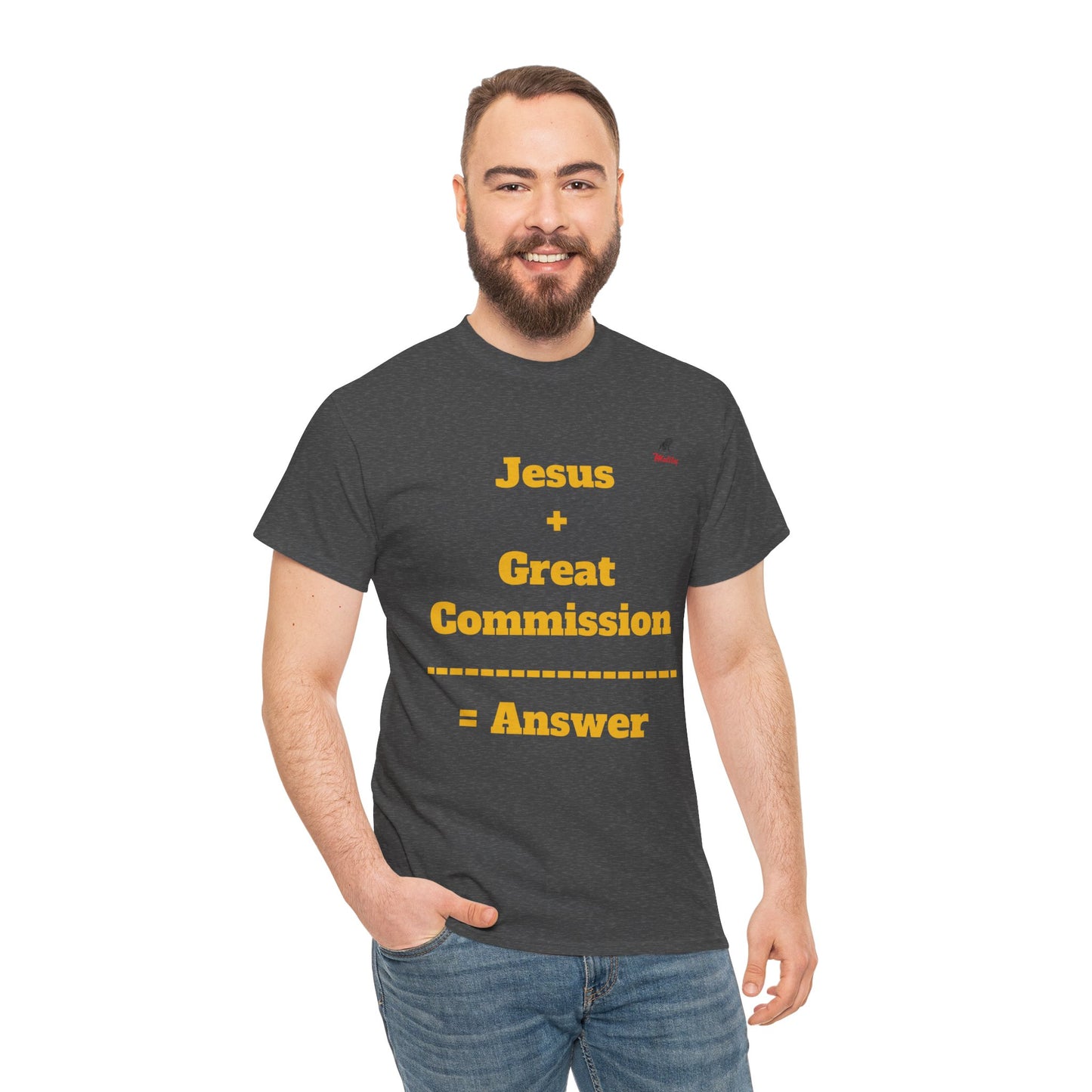 Jesus+Great Commission Unisex Heavy Cotton Tee