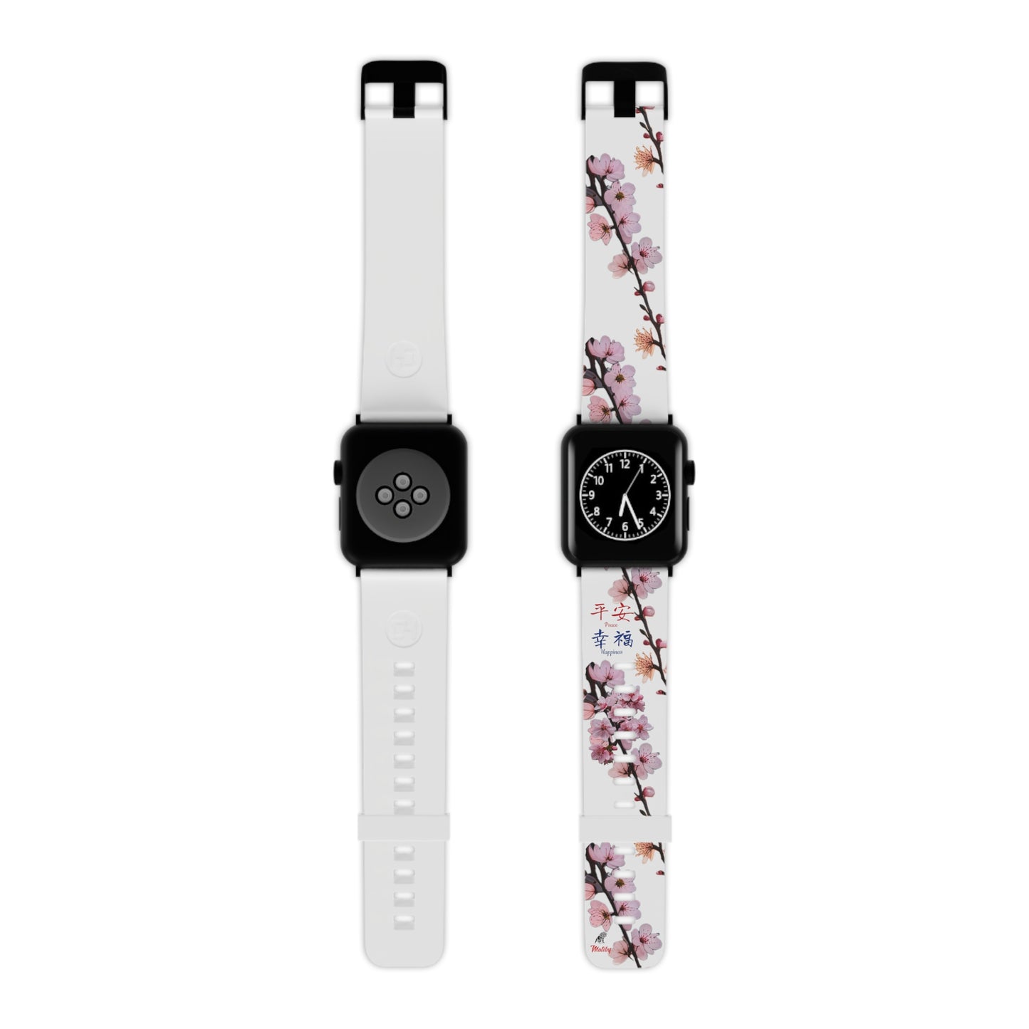 Cherry Blossom White Watch Band for Apple Watch