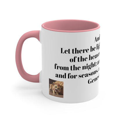 Bible Speaks Gen 1:14 Accent Mug, 11oz