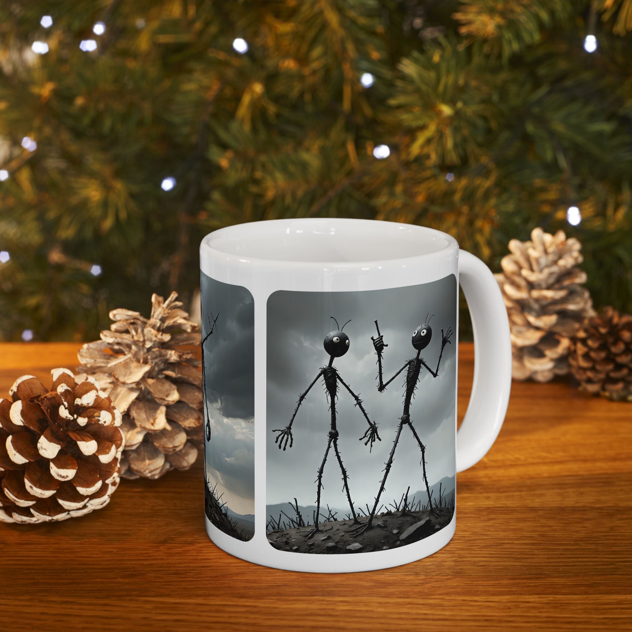 The Stick-To-It Species #4 White Ceramic Mug – Anatomy of Optimism Cup 11oz/15oz