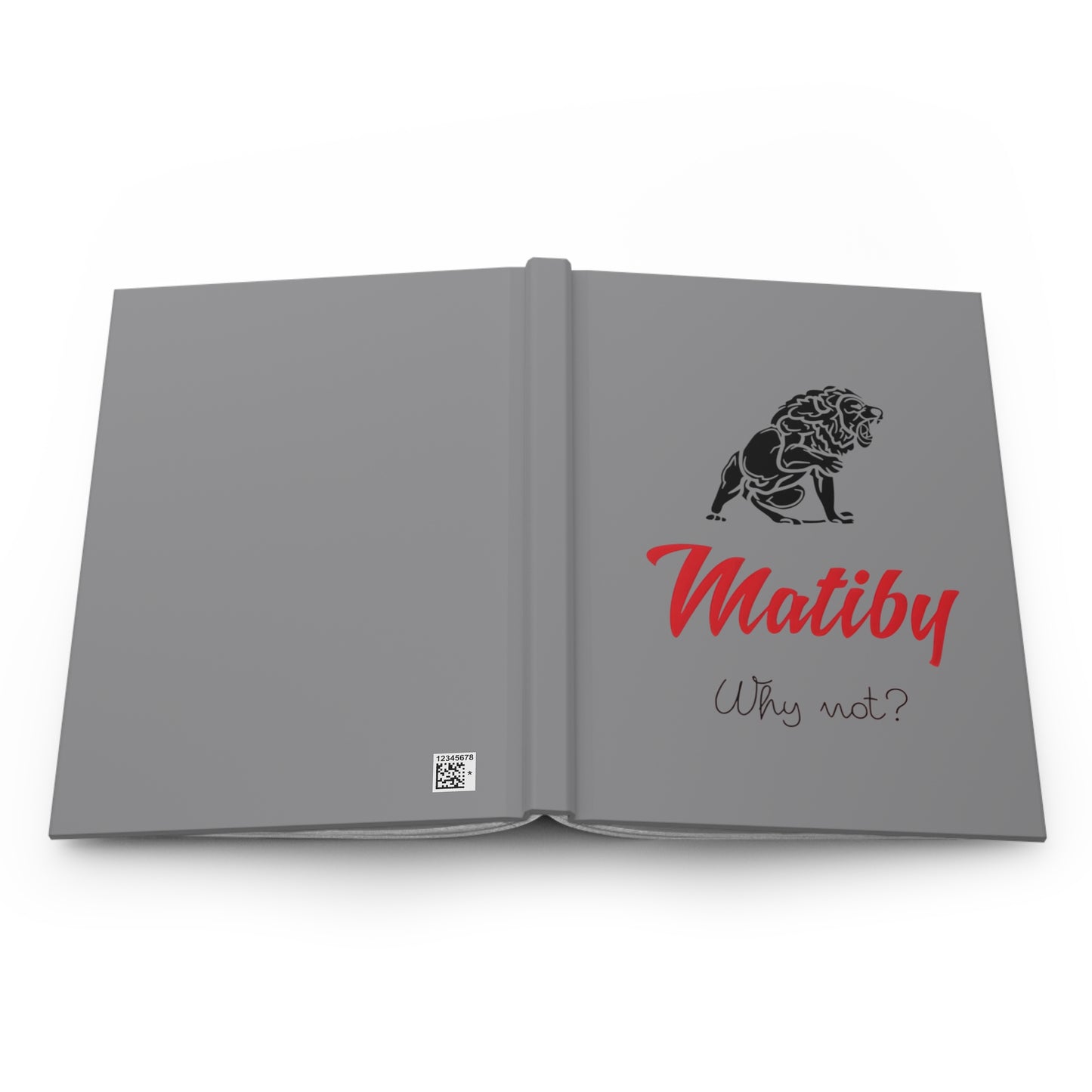 Matiby Hardcover Journal Matte Grey