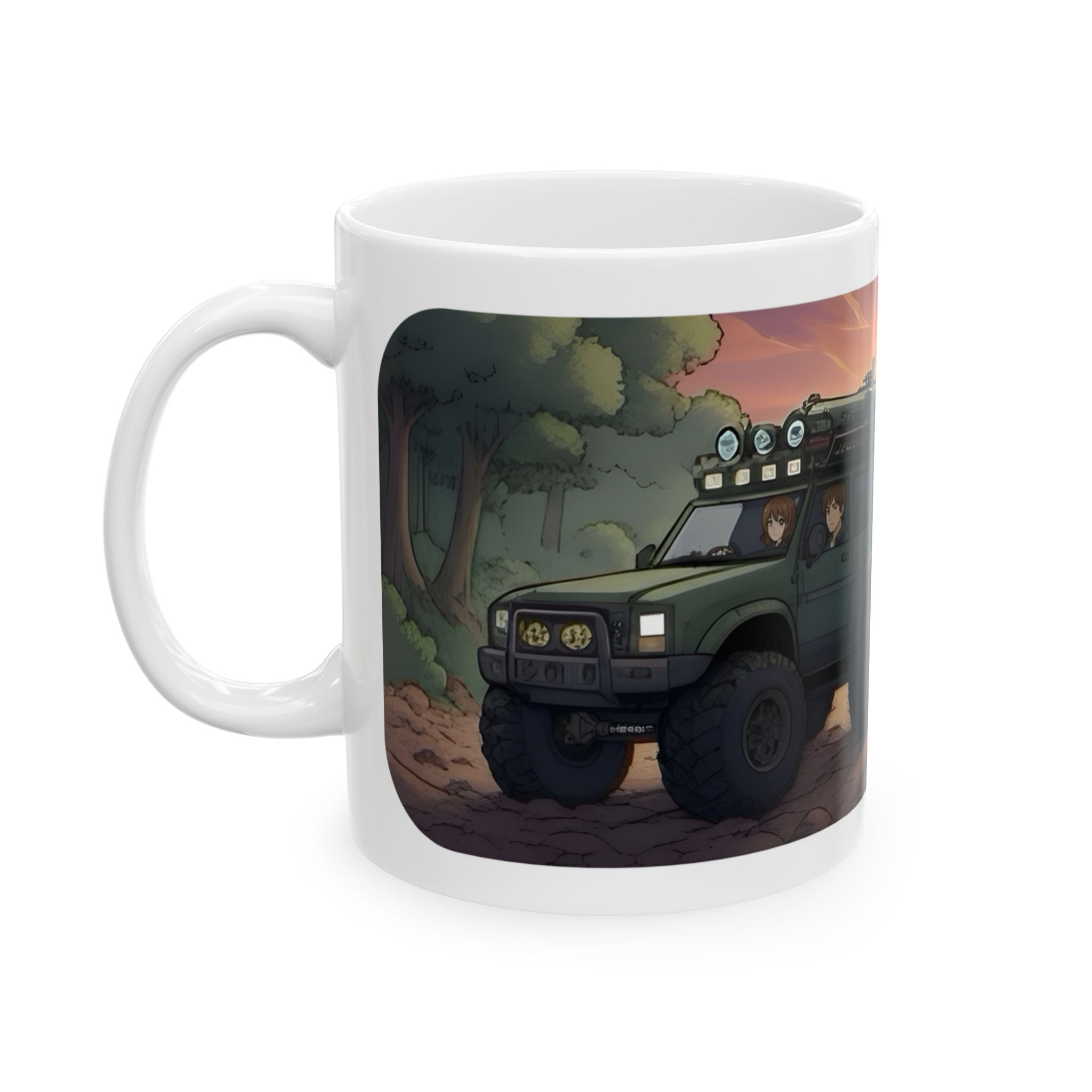 Adventure 4x4 Trucks #43, Future Engineers On The Move White Ceramic Mug — Find Your Path To The Essentials Cup (11oz & 15oz)