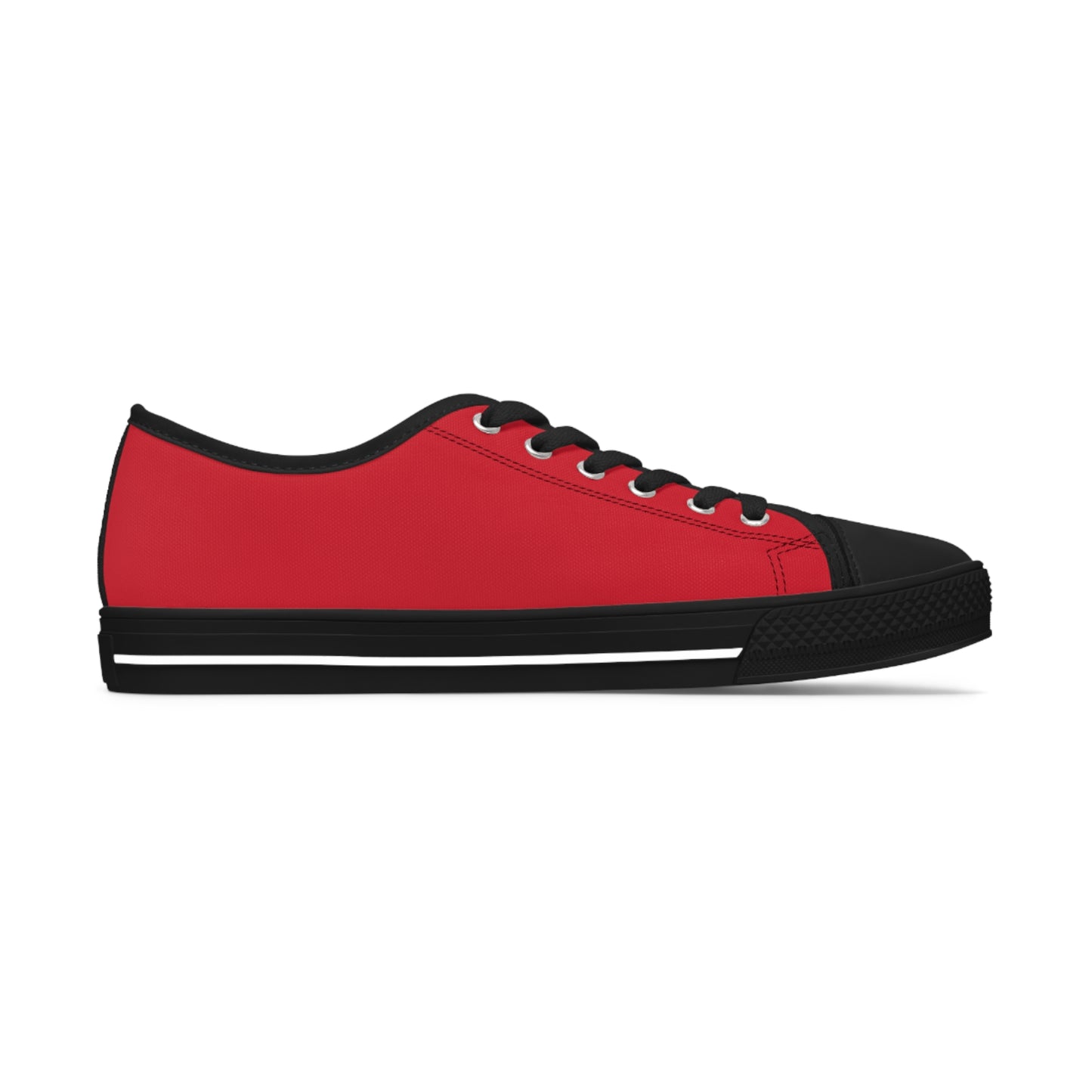 Women's Red Low Top Sneakers