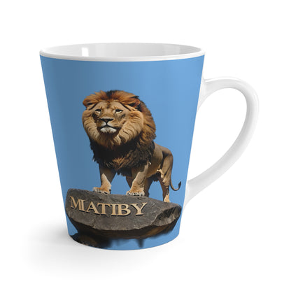 Matiby Lion Mug, Light Blue