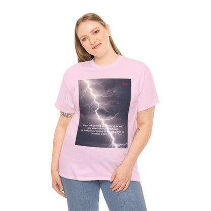 Lightning Style East West Unisex Heavy Cotton Tee