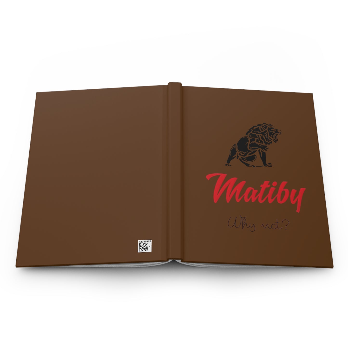 Matiby Hardcover Journal Matte Brown