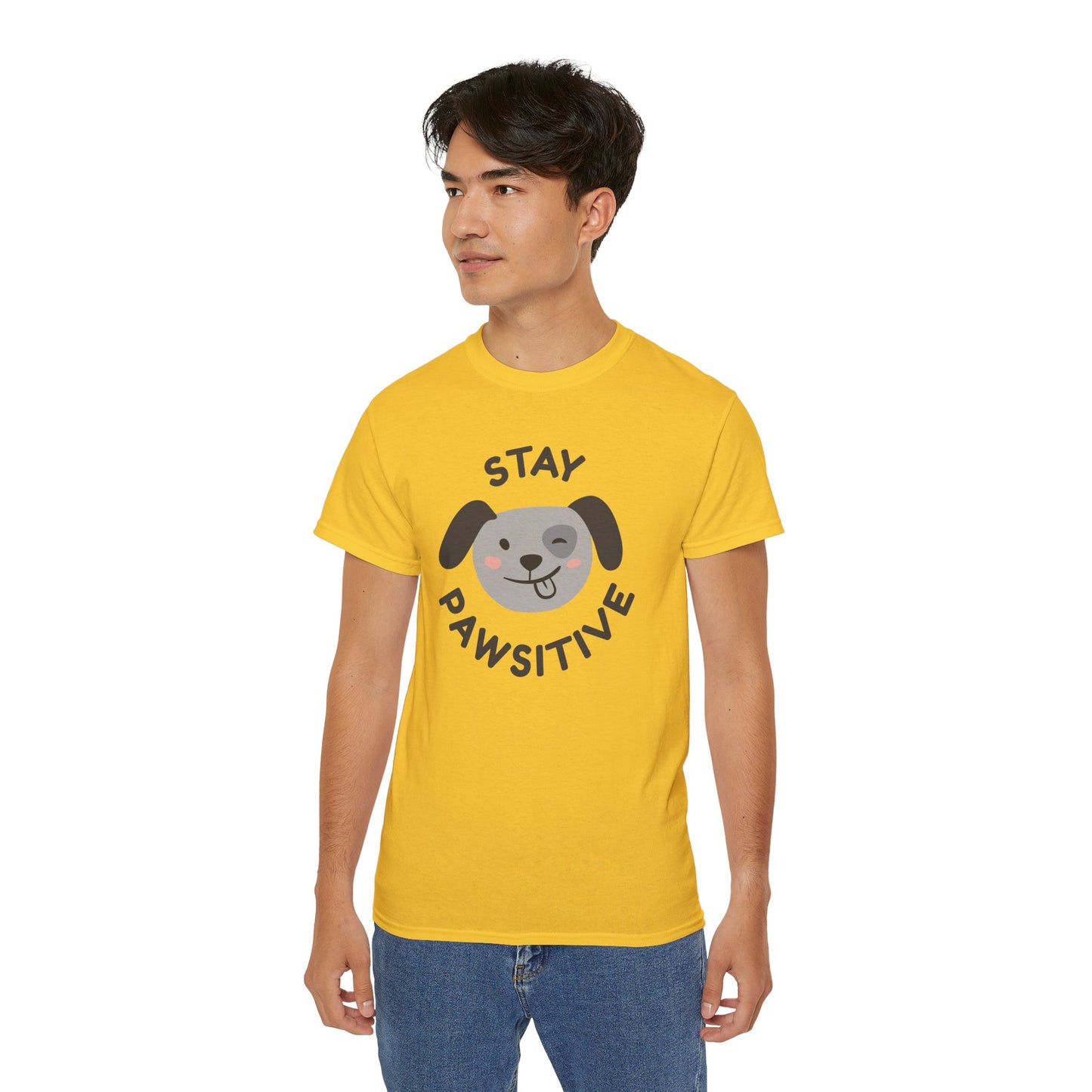 Stay Pawsitive Unisex Ultra Cotton Tee