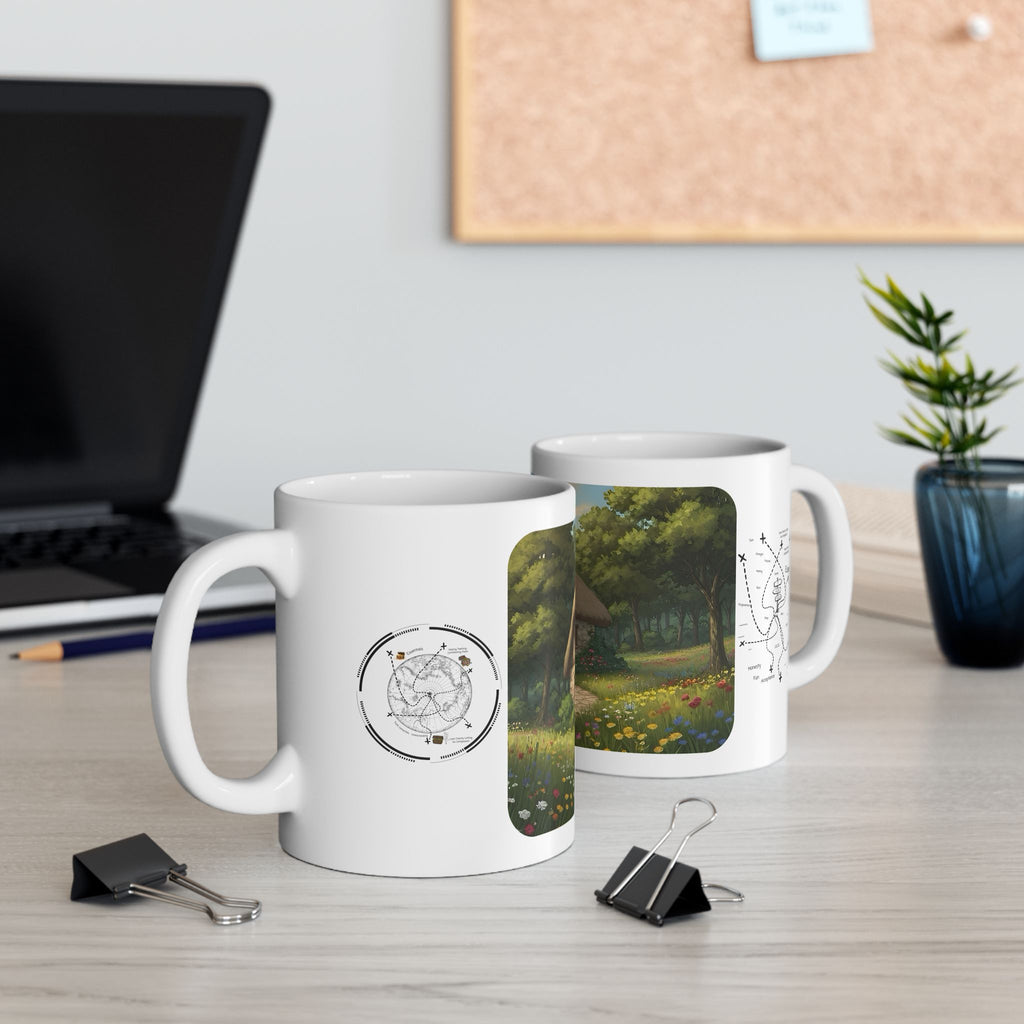 Cozy Architecture & Dreamy Landscapes #35 White Ceramic Mug – Homes Home Sweet Home Cup (11oz/15oz)