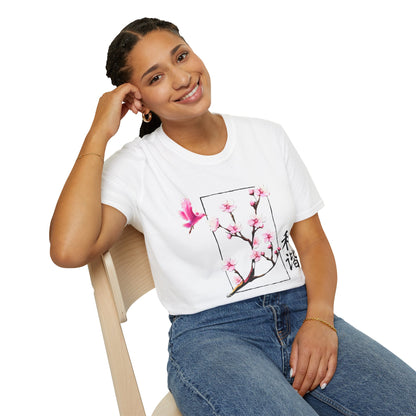 Japanese Cherry Blossom Unisex Softstyle T-Shirt