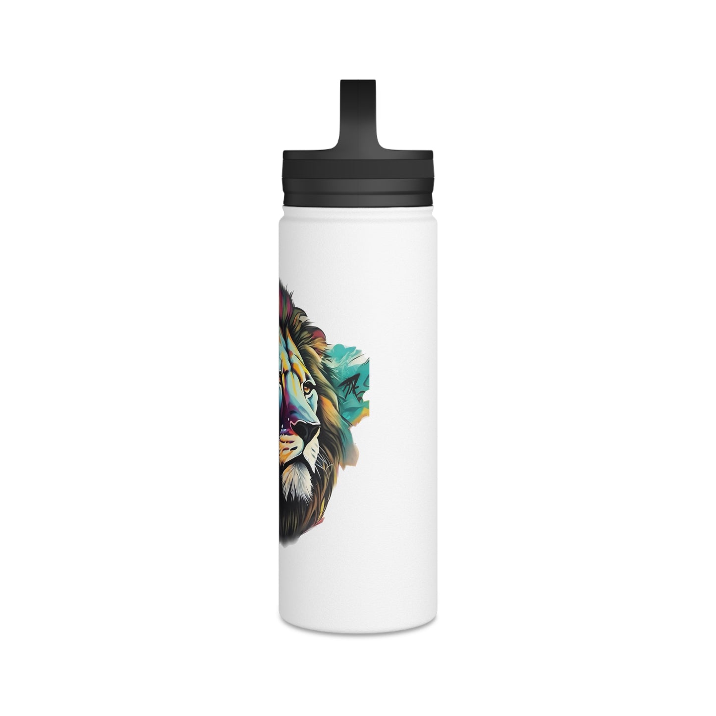 Matiby Matiffi Stainless Steel Water Bottle, Handle Lid