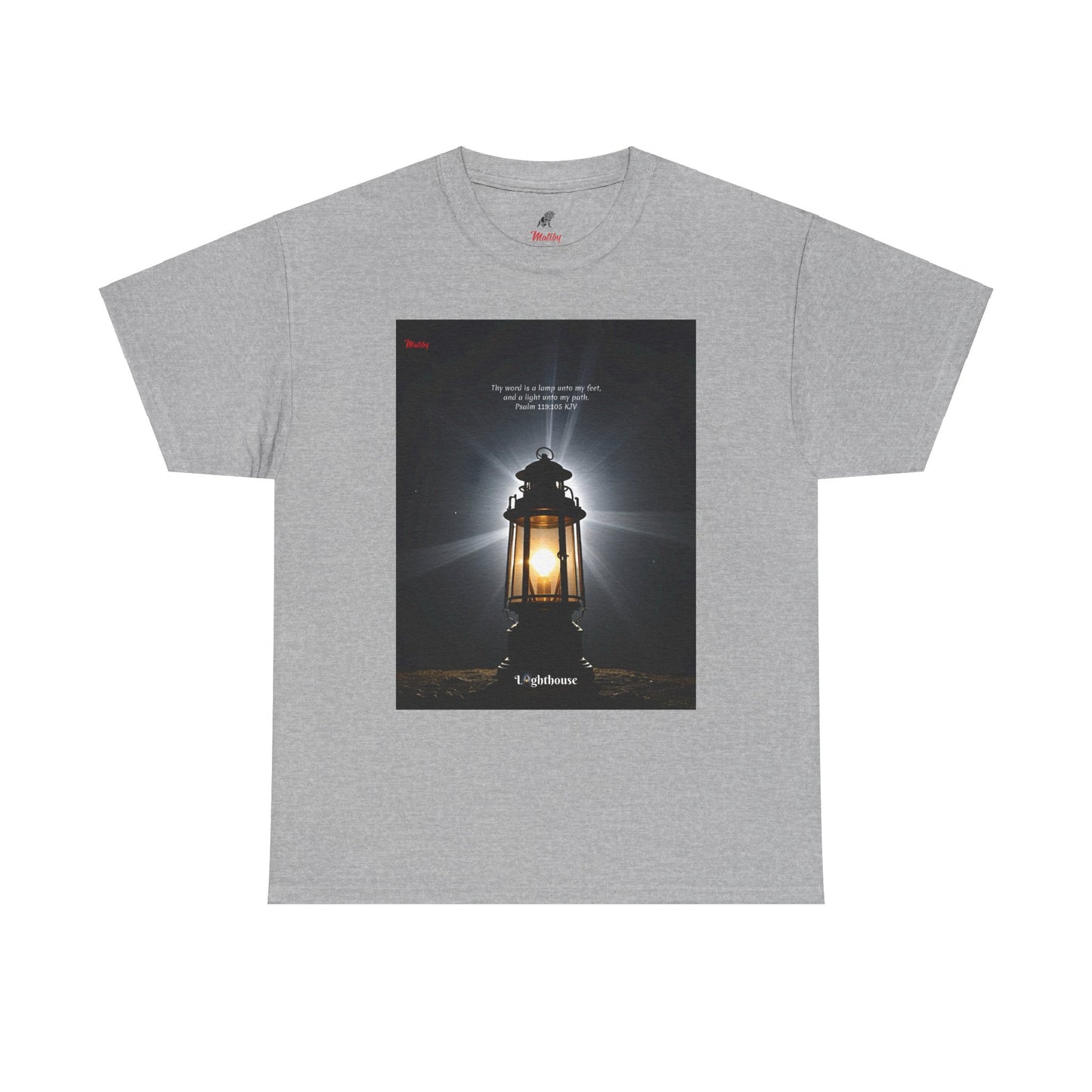 Lighthouse Psalm 119 Unisex Heavy Cotton Tee