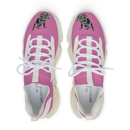 Men's Pink Mesh Sneakers