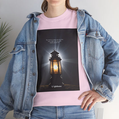 Lighthouse Psalm 119 Unisex Heavy Cotton Tee