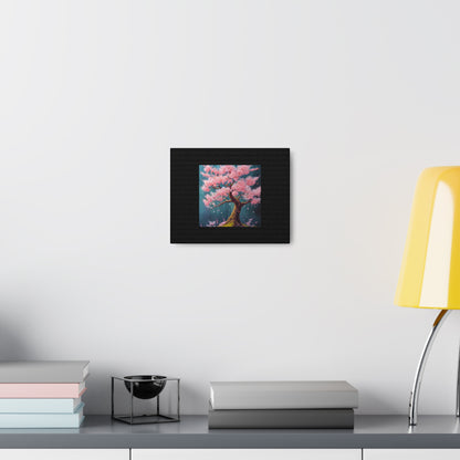 Cherry Blossom Black Canvas Gallery Wraps