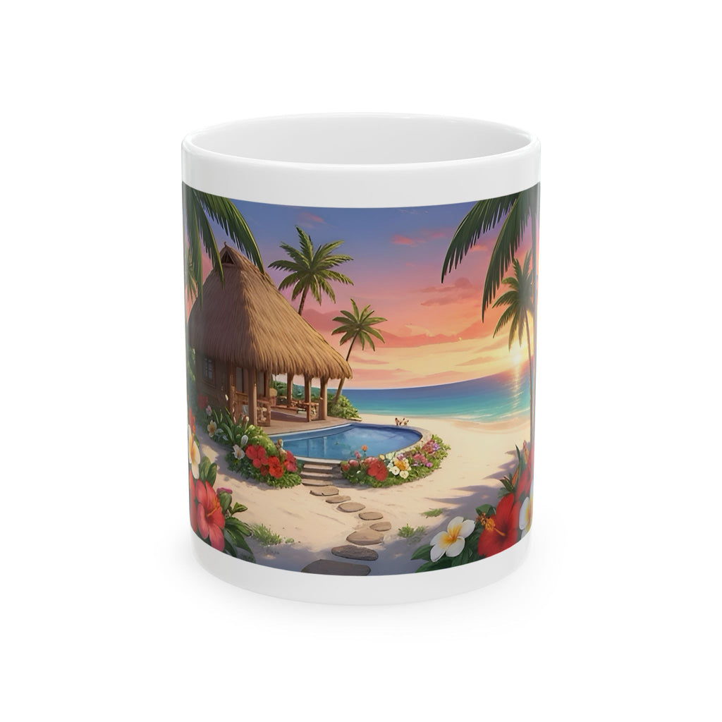 Cozy Architecture & Dreamy Landscapes #41 White Ceramic Mug – Homes Home Sweet Home Cup (11oz/15oz)