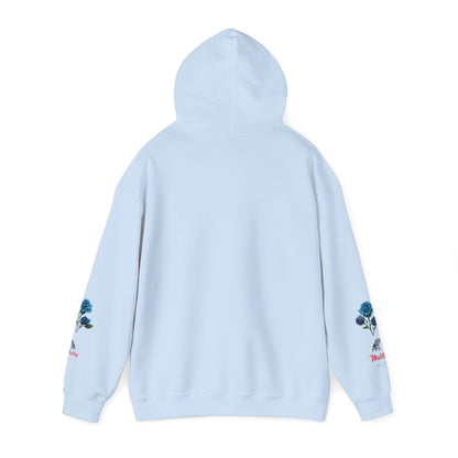 Japanese Blue Roses Landscape Unisex Heavy Blend™ Hooded Sweatshirt