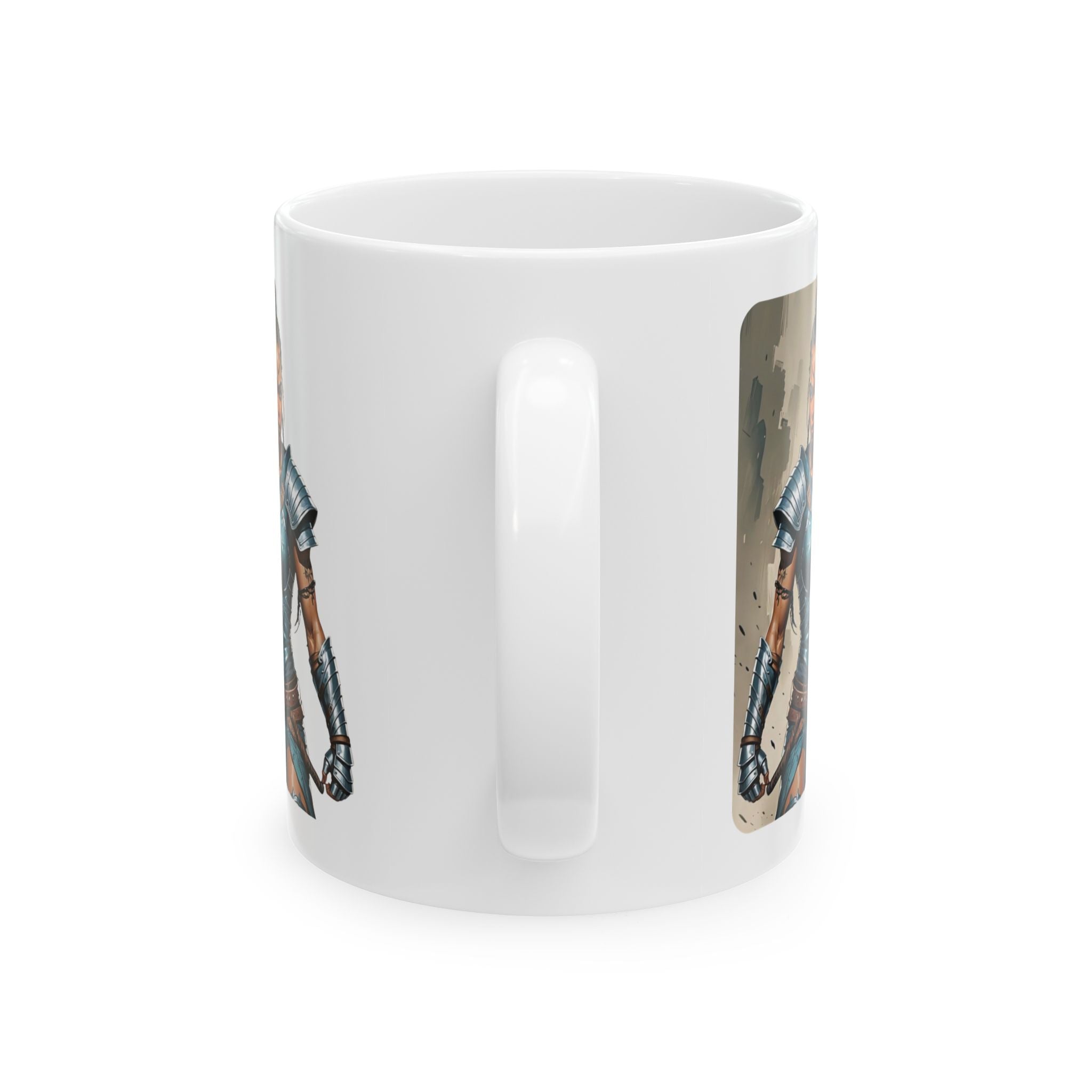 Gentle Woman of Valor #31 White Ceramic Mug - Fearfully & Wonderfully Made Tribute Cup (11oz/15oz)