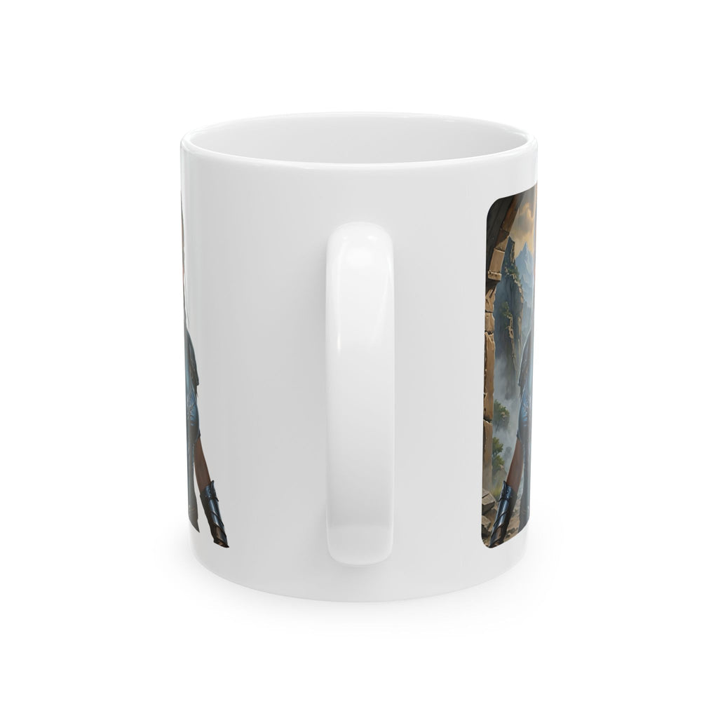 Gentle Woman of Valor #13 White Ceramic Mug - Fearfully & Wonderfully Made Tribute Cup (11oz/15oz)